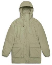 Rains - Lohja Long Waterproof Insulated Cargo Parka - Lyst