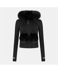 Balenciaga - Bal Fur Pull Over Hoodie - Lyst