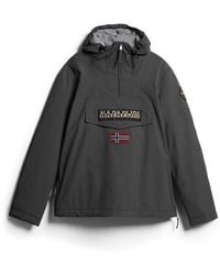 Napapijri - Rainforest Water Resistant Hooded Long Sleeve Rain Anorak - Lyst