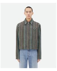 Bottega Veneta - Cotton Check Jacket - Lyst