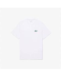 Lacoste - Small Croc Pyjama Short Sleeve Top - Lyst