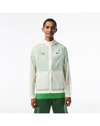 Lacoste - Roland Garros Lightweight Half-Zip Rain Anorak - Lyst