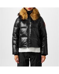 ARCTIC ARMY - Cropped Hooded Puffer Jacket - Lyst