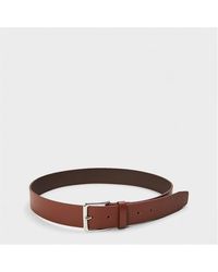 BOSS - Ronnie Gr Leather Belt - Lyst