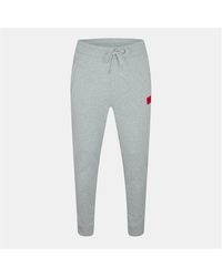 HUGO - Doak Closed Hem Jogging Bottoms With Logo Detail - Lyst