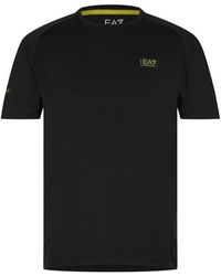 EA7 - Box Logo T-shirt - Lyst
