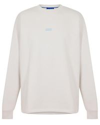 HUGO - Naviu Crew Sweatshirt - Lyst