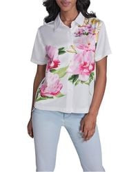 KARL LAGERFELD - Sportswear Patterned Short Sleeve Shirt - Lyst