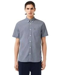 Lacoste - Short Sleeve Plain Shirt - Lyst