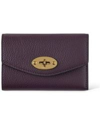 Mulberry - Darley Folded Multi-Card Wallet Deep Aubergine - Lyst