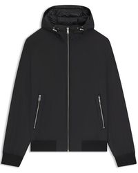 BOSS - Hooded Full Zip Hybrid Jacket - Lyst