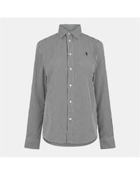 Polo Ralph Lauren - Charlotte Striped Cotton Long Sleeve Slim Fit Oxford Shirt - Lyst