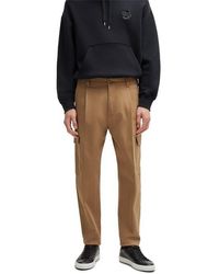 BOSS - C Perin Cargo Straight Leg Trousers - Lyst