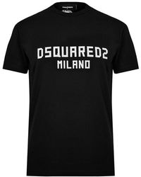 DSquared² - Milano Cool Fit Logo Print T-Shirt - Lyst