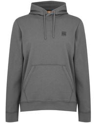 BOSS - Wetalk Logo Patch Hoodie - Lyst
