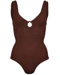 Hunza G - Coverage Swim Scoop Neck Swimsuit - Lyst