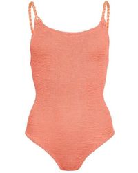 Hunza G - Camille Swim Scoop Neck Swimsuit - Lyst