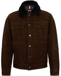 BOSS - Mahdi Shearling Jacket - Lyst