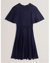 Ted Baker - Knitted Skater Mini Dress - Lyst
