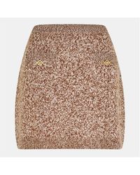 Versace - Precision Cut Tailored Mini Skirt - Lyst