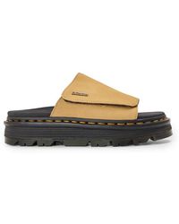 Dr. Martens - Zebzag Suede Platform Slides - Lyst