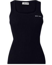 Miu Miu - Miu Rib Tank Ld64 - Lyst