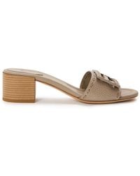 Fendi - Baguette Medium-Heeled Slides - Lyst