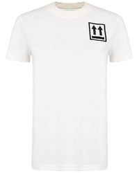 Off-White c/o Virgil Abloh Arrow Stripe Crew T Shirt - White