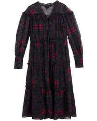 Ted Baker - Ellyah Ruffle Midi Dress - Lyst