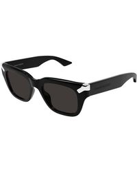 McQueen - Contrasting Hinge Sunglasses - Lyst