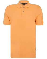 BOSS - Pallas Cotton Short Sleeve Polo Shirt - Lyst