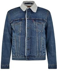 Levi's - Type 3 Sherpa Cotton Mix Long Sleeve Denim Jacket - Lyst