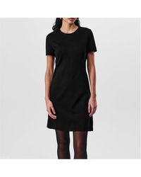 BOSS - Slim Fit Crew Neck Dress - Lyst