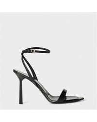 Prada - Opyum Glazed Leather Sandals - Lyst