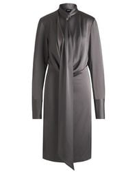 BOSS - Bascarva Relaxed Fit T-Shirt Dress - Lyst
