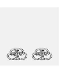 Balenciaga - Bb Xs Stud Crystal Earrings - Lyst