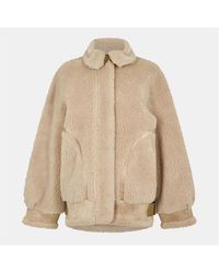 EDITED - Dakota Faux Shearling Long Sleeve Hip Length Sherpa Jacket - Lyst