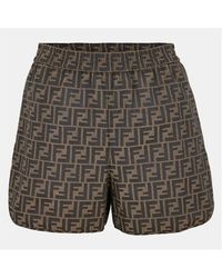 Fendi - Canvas Shorts - Lyst