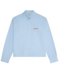 About Blank - Long Sleeve Oxford Shirt - Lyst