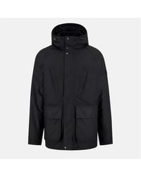 Barbour - Oakdale Hooded Long Sleeve 4 Pockets Full Zip Wax Jacket - Lyst