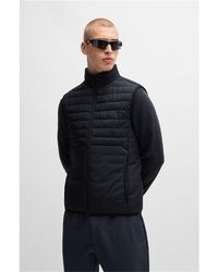 BOSS - Urbanex Quilted Water Resistant Sleeveless Gilet - Lyst