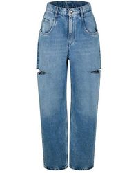 Maison Margiela - Denim Jeans With Slash Details - Lyst