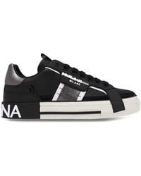 Dolce & Gabbana - Calfskin 2.zero Custom Sneakers With Contrasting Details - Lyst