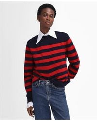 Barbour - The Edit By Alexa Dominic Striped Crew Neck Jumper - Lyst
