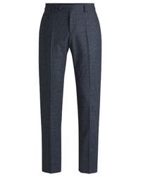 BOSS - H Genius Dtl Straight Leg Trousers - Lyst