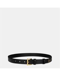 Prada - Triangle Logo Belt - Lyst