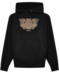 BOSS - Sullivan Pull Over Hoodie - Lyst