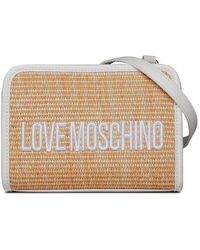 Love Moschino - Raffia Shoulder Bag - Lyst