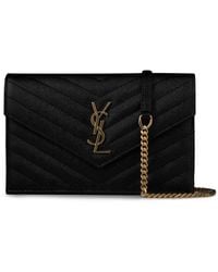 Saint Laurent - Monogram Envelope Crossbody Bag - Lyst