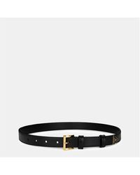 Prada - Triangle Logo Belt - Lyst